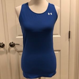 Under Armour blue tank fitted L large EUC